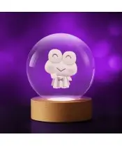 Kryształowa Kulka 3D Hello Kitty Keroppi