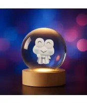 Kryształowa Kulka 3D Hello Kitty Keroppi