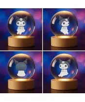 Kryształowa Kulka 3D Hello Kitty Kuromi