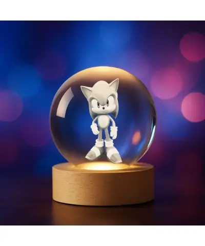 Kryształowa Kulka 3D Sonic Szybki jak Błyskawica