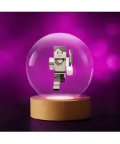 Kryształowa Kulka 3D Minecraft Alex