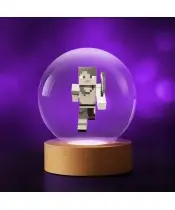 Kryształowa Kulka 3D Minecraft Alex