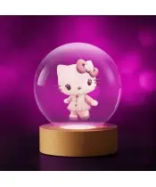Kryształowa Kulka 3D Hello Kitty