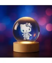 Kryształowa Kulka 3D Hello Kitty
