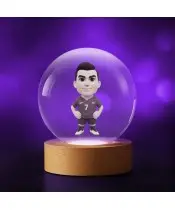 Kryształowa Kulka 3D Cristiano Ronaldo Portugalia