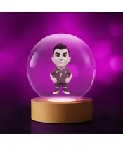 Kryształowa Kulka 3D Cristiano Ronaldo Portugalia
