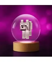 Kryształowa Kulka 3D Minecraft Pies