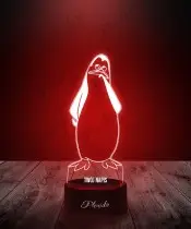 Lampka LED 3D Pingwiny z Madagaskaru Kowalski
