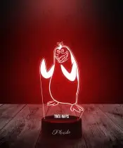 Lampka LED 3D Pingwiny z Madagaskaru Rico