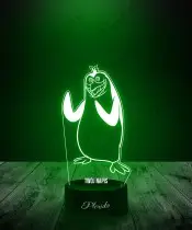 Lampka LED 3D Pingwiny z Madagaskaru Rico