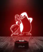 Lampka LED 3D Pingwiny z Madagaskaru Skipper