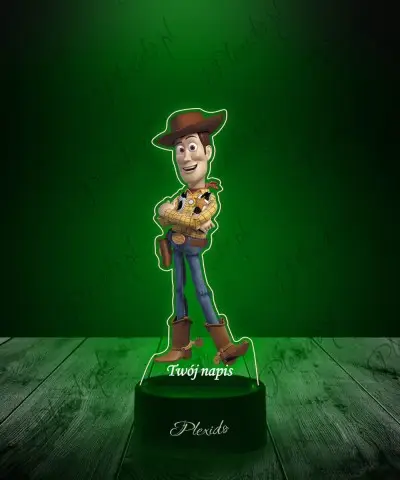 Lampka LED 3D Plexido z Nadrukiem UV Toy Story Szeryf Chudy