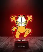 Lampka LED 3D Plexido z Nadrukiem UV Garfield