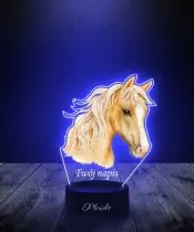Lampka LED 3D Plexido z Nadrukiem UV Koń Rumak