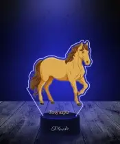 Lampka LED 3D Plexido z Nadrukiem UV Koń Rumak