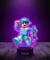 Lampka LED 3D Plexido z Nadrukiem UV Roblox