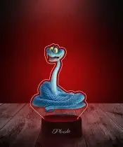 Lampka LED 3D Plexido z Nadrukiem UV Zwierzogród Snake Gary Wąż