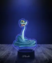 Lampka LED 3D Plexido z Nadrukiem UV Zwierzogród Snake Gary Wąż