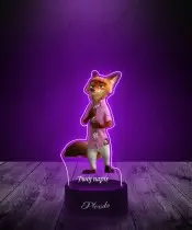 Lampka LED 3D Plexido z Nadrukiem UV Nick Bajer Lis