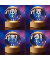 Kryształowa Kulka 3D Harley Quinn Chibi