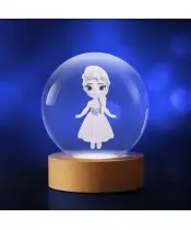 Kryształowa Kulka 3D Elsa Kraina Lodu