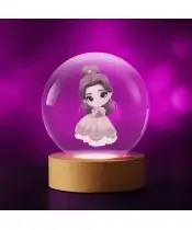 Kryształowa Kulka 3D Piękna i Bestia Bella