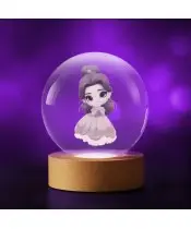 Kryształowa Kulka 3D Piękna i Bestia Bella