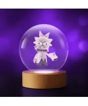 Kryształowa Kulka 3D Zdenerwowany Rick i Morty
