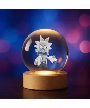 Kryształowa Kulka 3D Zdenerwowany Rick i Morty