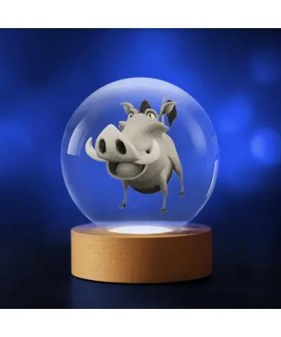 Kryształowa Kulka 3D Pumba Król Lew