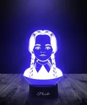 Lampka LED 3D Plexido Wednesday Addams Sezon 2