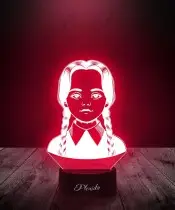 Lampka LED 3D Plexido Wednesday Addams Sezon 2