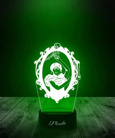 Lampka LED 3D Plexido Wednesday Addams Lustro