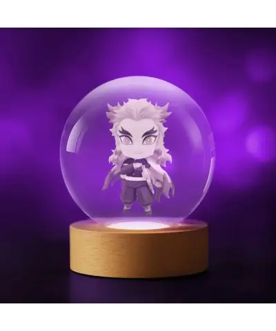 Kryształowa Kulka 3D Demon Slayer Senjuro Rengoku Nendoroid
