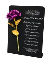 Premium Statuetka 28 cm Na Cmentarz Grób Wieczna Róża Różowa