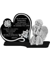 Znicz Premium Statuetka Led Figurka Anioł Gipsowy Na Cmentarz Grób