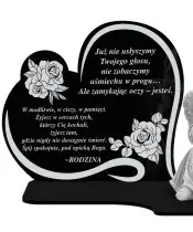 Znicz Premium Statuetka Led Figurka Anioł Gipsowy Na Cmentarz Grób