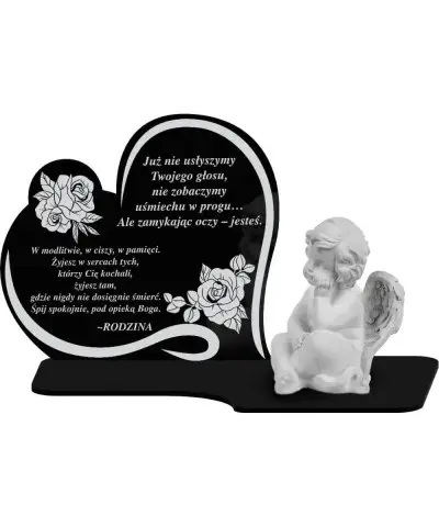 Znicz Premium Statuetka Led Figurka Anioł Gipsowy Na Grób Cmentarz