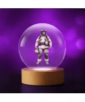 Kryształowa Kulka 3D Zawód Strażak