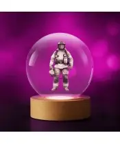 Kryształowa Kulka 3D Zawód Strażak