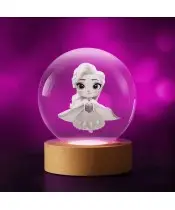 Kryształowa Kulka 3D Elsa Kraina Lodu