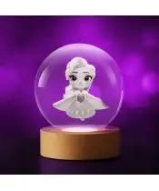 Kryształowa Kulka 3D Elsa Kraina Lodu