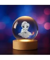 Kryształowa Kulka 3D Elsa Kraina Lodu