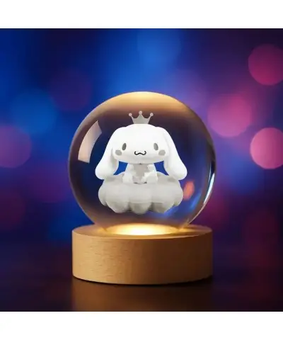 Kryształowa Kulka 3D Sanrio Cinnamoroll Hello Kitty