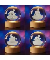 Kryształowa Kulka 3D Sanrio Pompompurin Hello Kitty