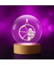 Kryształowa Kulka 3D Znak Zodiaku Strzelec