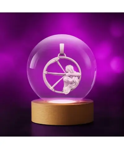 Kryształowa Kulka 3D Znak Zodiaku Strzelec