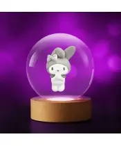 Kryształowa Kulka 3D Sanrio My Melody Hello Kitty