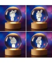 Kryształowa Kulka 3D Sanrio My Melody Hello Kitty