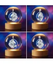Kryształowa Kulka 3D Znak Zodiaku Lew